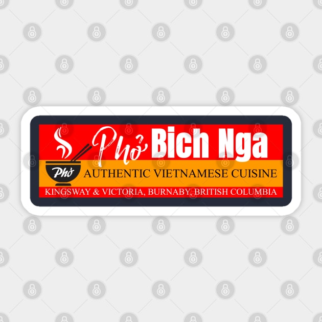 Pho Bich Nga Vietnamese Cuisine Sticker by INLE Designs